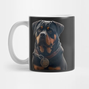 Rottweiler Steampunk Ai generated Mug